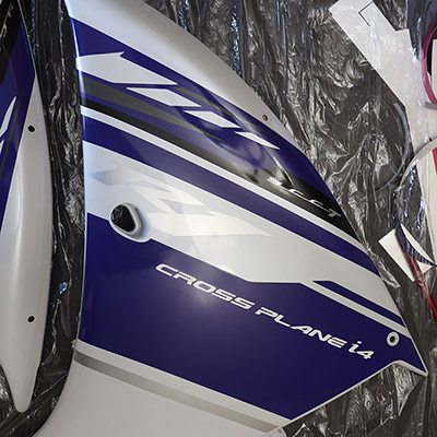 Полный комплект наклеек для Yamaha «R1 Cross Plain i4» 2012 года выпуска
